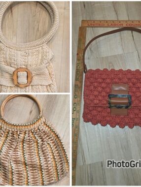 Set Of 3 Retro Purses